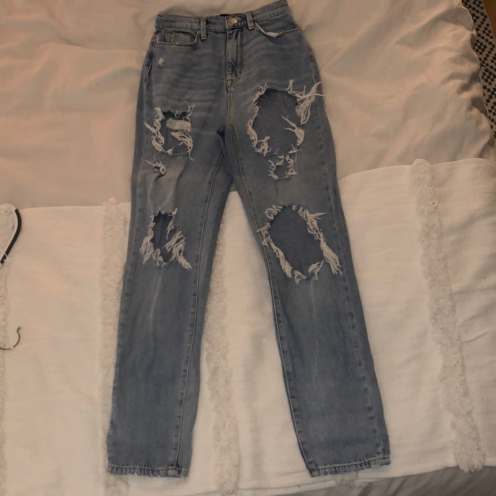 BDG Extreme Destroyed High Waist Boyfriend Jeans